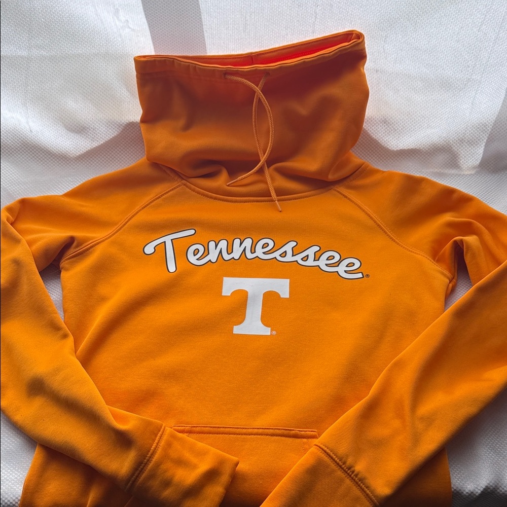 NCAA Tennessee Volunteers Women's Orange Cowl Neck Hoodie - Small